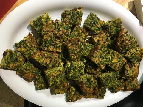 Wednesday 08 Feb 2023 - Lunch - Kuku Sabzi (Persian Frittata), Salads, and Biscuit or Fruit (Vegetarian)